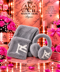 Maison AKML Plush Luxe Scarf &amp; Earmuff Set – Grey