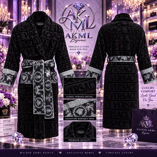 Black Baroque Luxury Robe