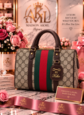 Heritage Stripe Boston Bag