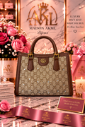 Mocha Crystal Monogram Tote