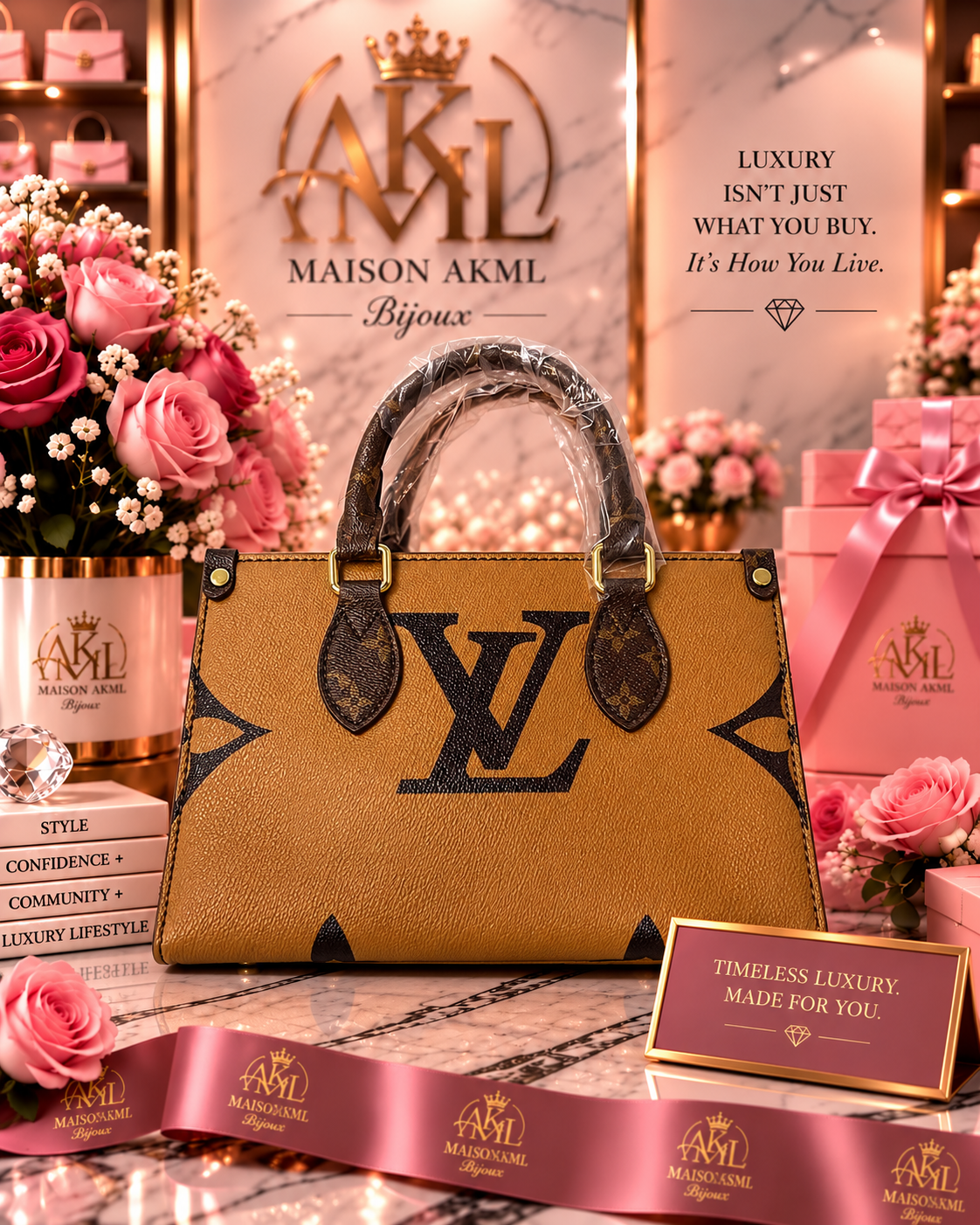 The Honey Monogram Statement Tote