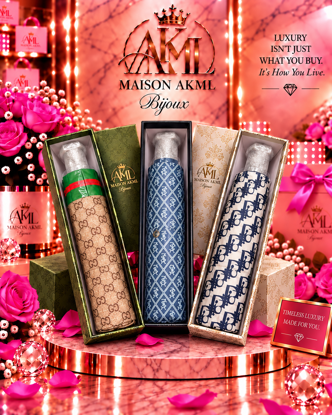 The Luxe Designer-Inspired Umbrella Collection