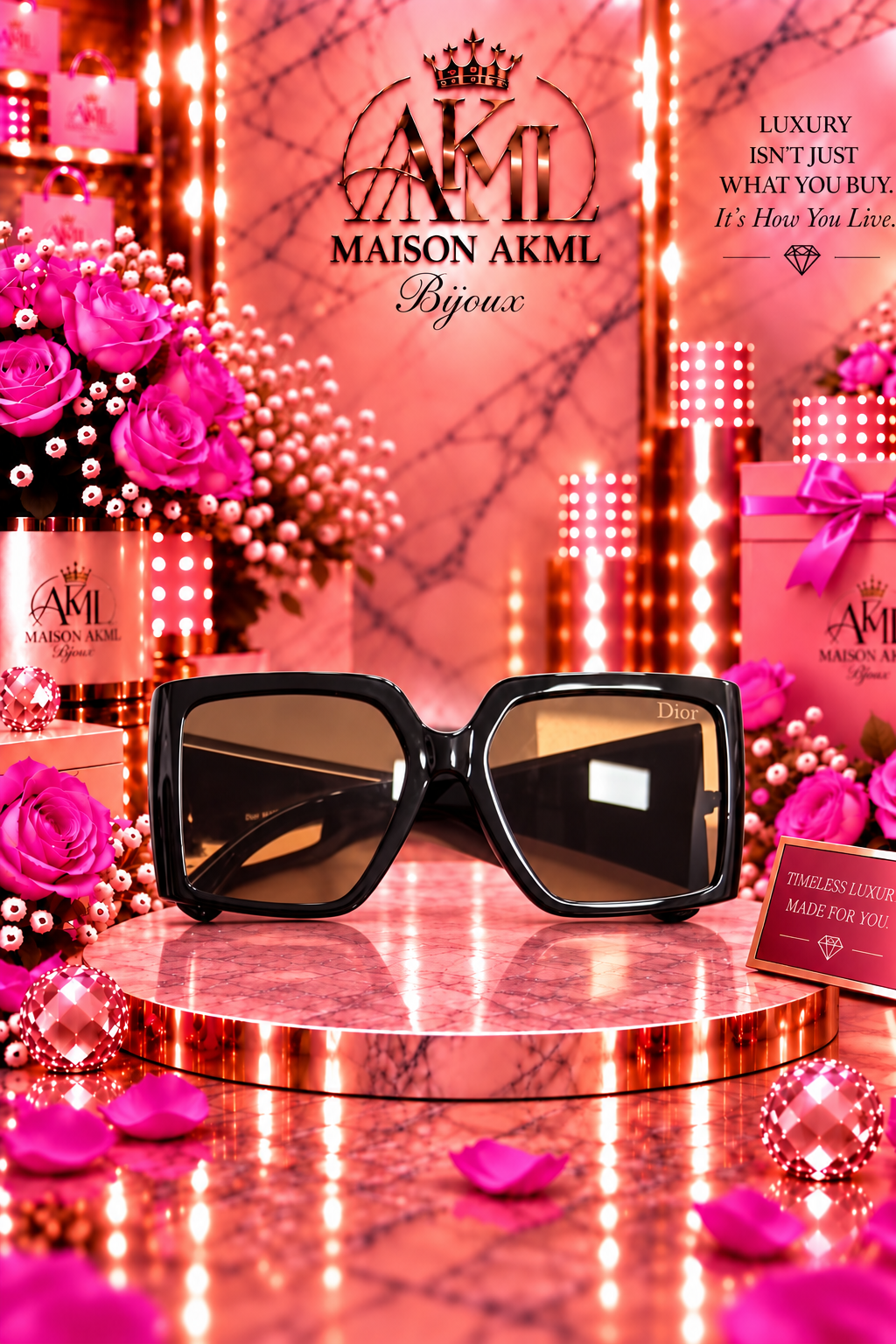 The Élan Oversized Square Sunglasses