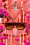The Mocha Luxe Oversized Sunglasses