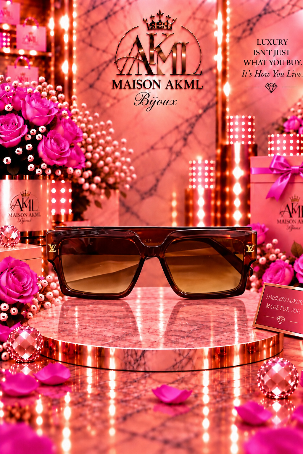 The Mocha Luxe Oversized Sunglasses