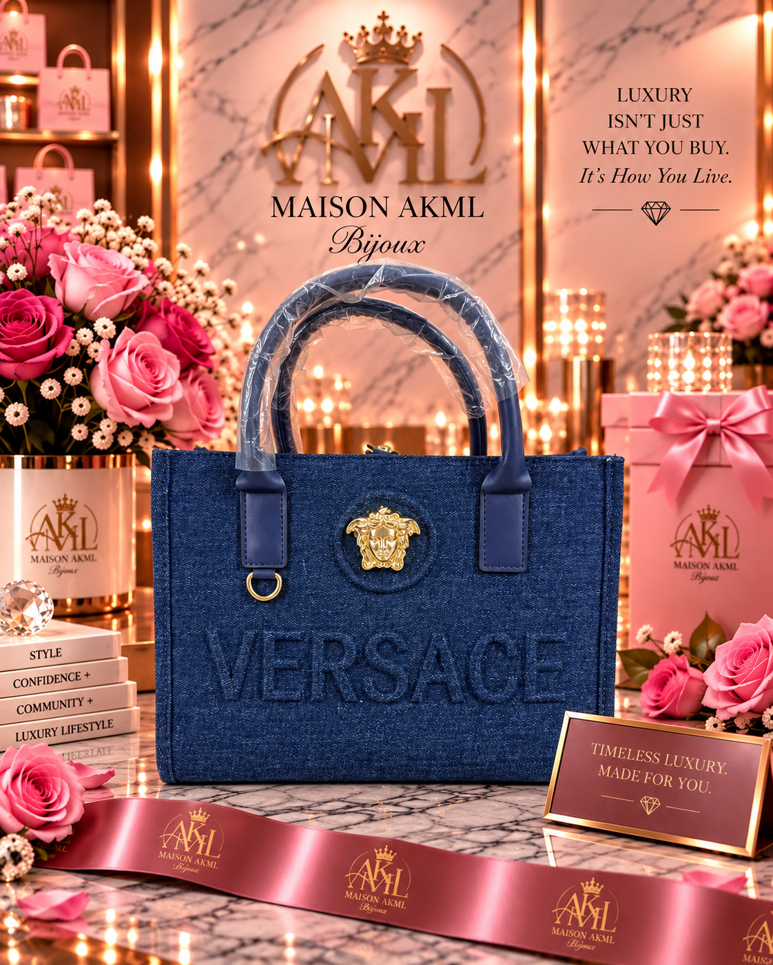 The Denim Medusa Tote