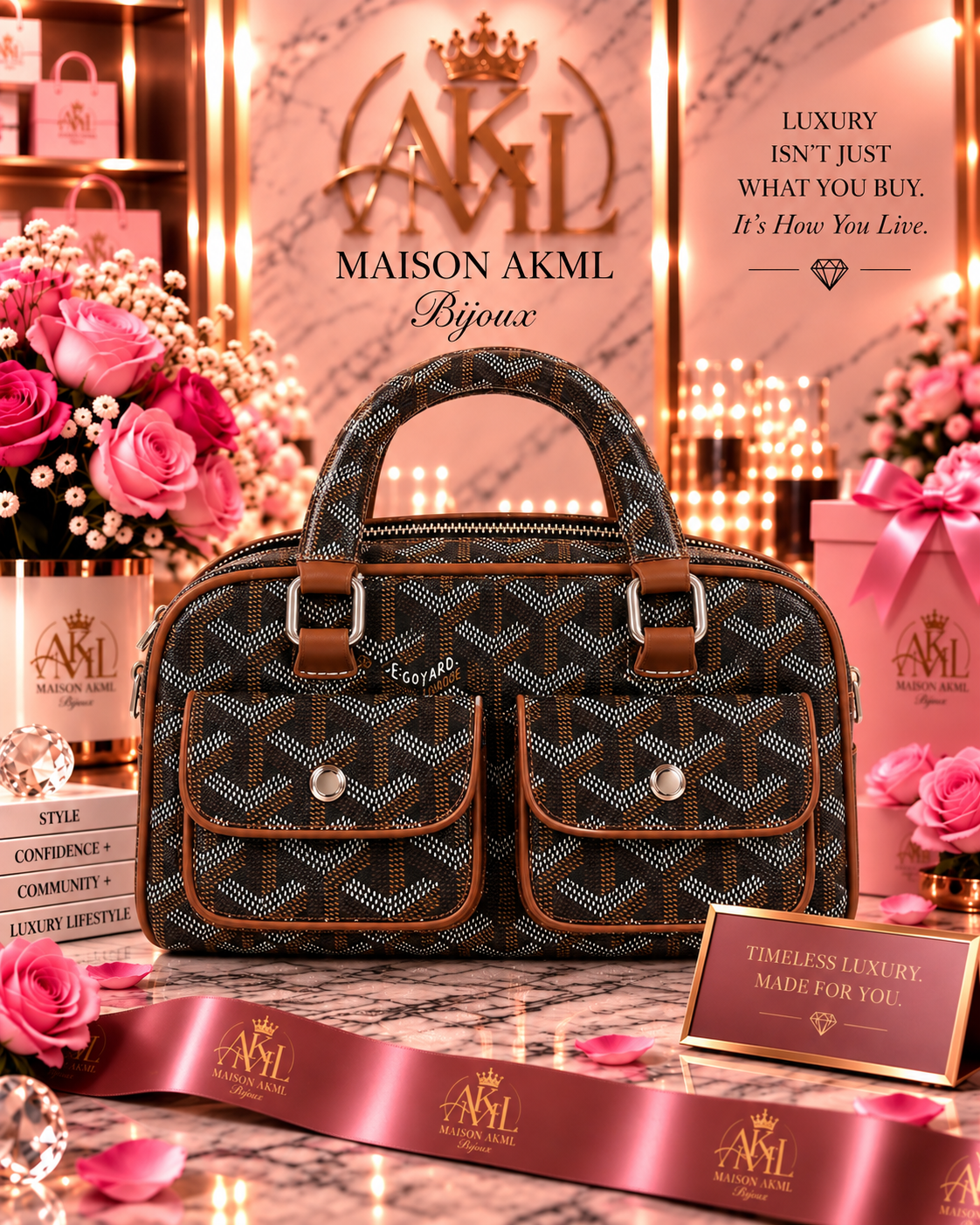 The Luxe Traveler Satchel – Cognac