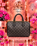 The Noir Monogram Satchel