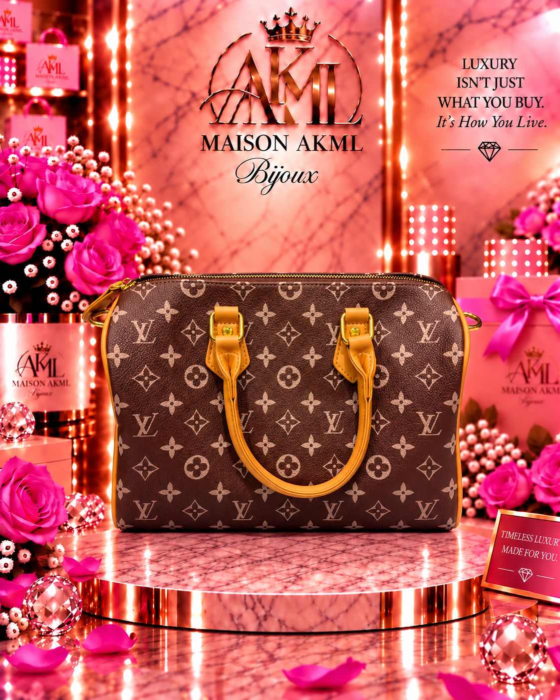 The Signature Brown Monogram Satchel