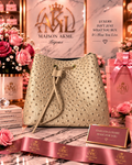 Champagne Luxe Drawstring Tote