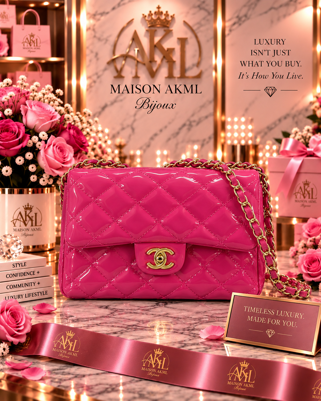 The Pink Patent Luxe Crossbody