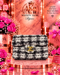 Noir Tweed Flap Bag