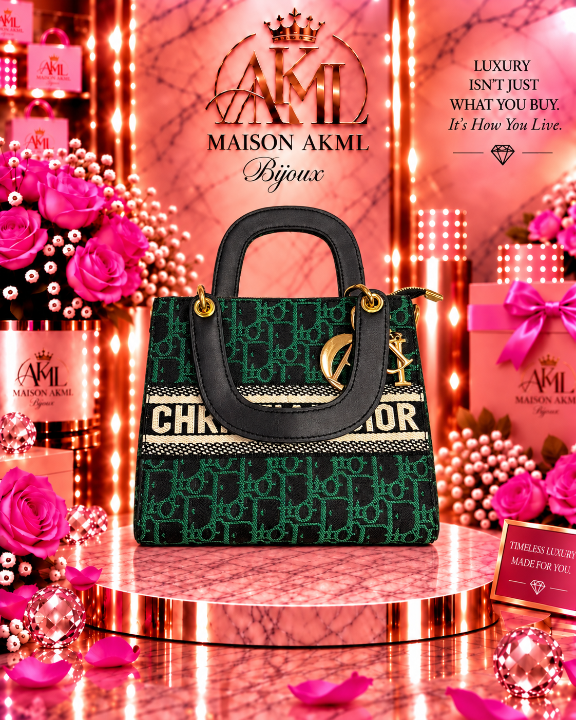 The Emerald Luxe Mini Tote