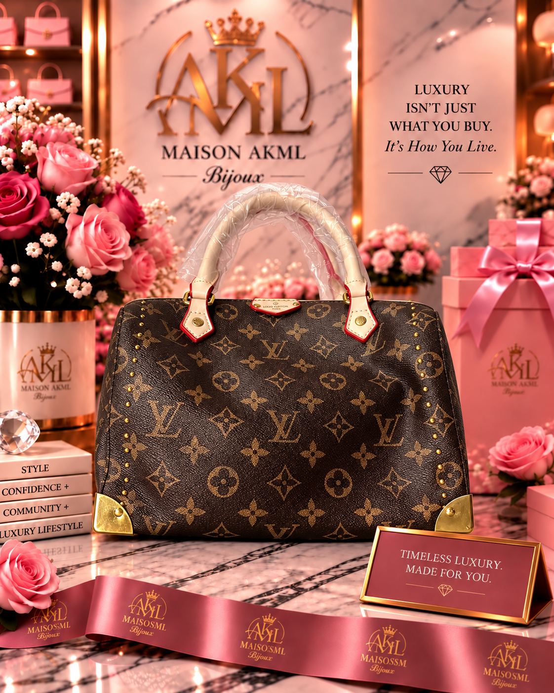 The Signature Studded Boston Bag
